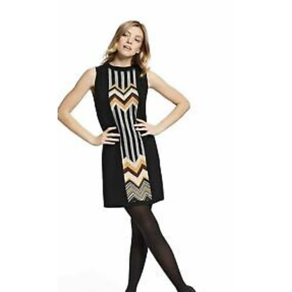 New Missoni Target Black Sweater Dress Womens L Sleeveless Knit